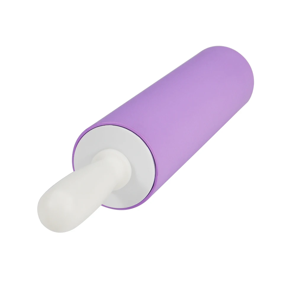 Food safe grade silicone dough rolling pin silicone roller pin with plastic handles