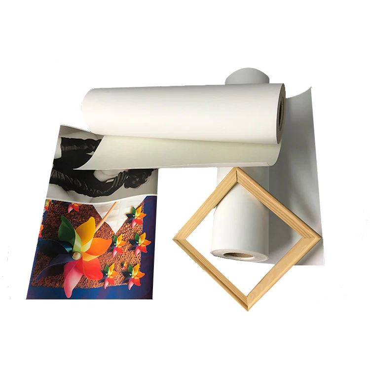 320gsm Waterproof Polyester Matte Glossy  Printing Canvas roll for HP Pigment Ink
