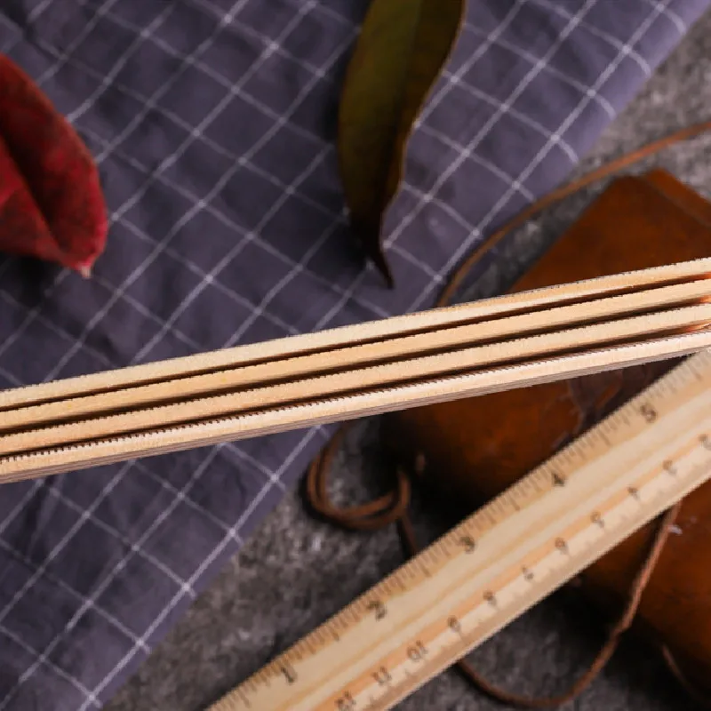 Top  Sales  Customized  pine beech wood ruler Students learning stationery ruler office stationery