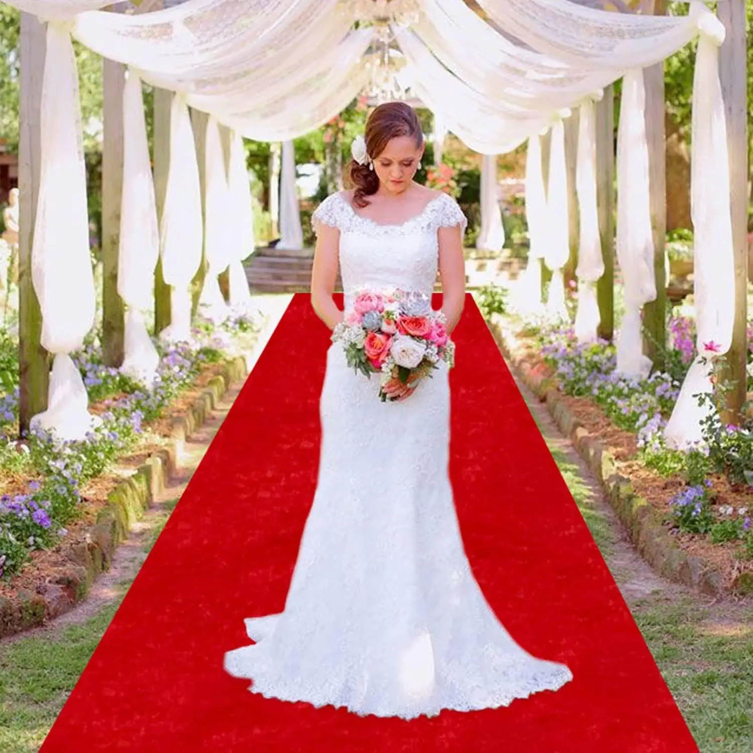 Red Carpet Runner for Party Wedding Ceremony Exhibition Decoration  Runner Rug