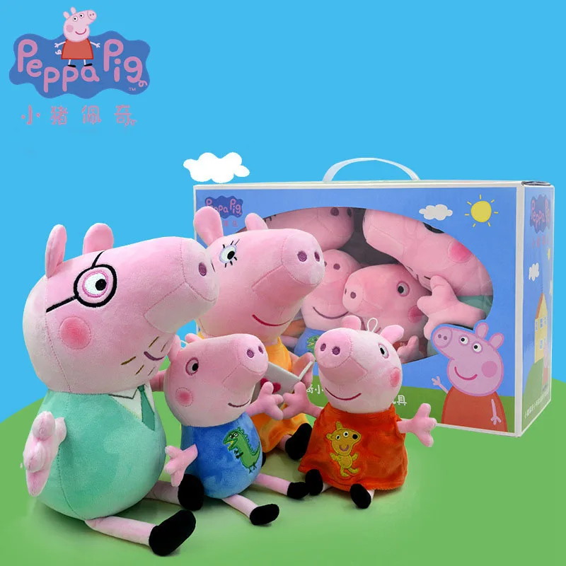 
Peppa Pig Plush Toy Peppa Doll A Family of Four PeppaPig New George Peppa Doll 