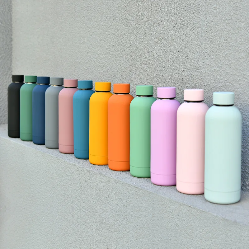 
500ml Custom Logo 500ml flask double wall vacuum flask insulated stainless steel water bottle thermal 