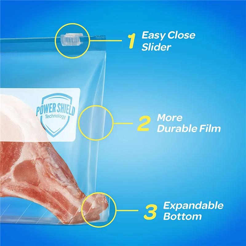 Eco Friendly Ldpe Zipper Zip Lock Seal Freezer Ziplock Bag Manufacture Food Sandwich Fruit Biodegradable Storage Slider Plastic