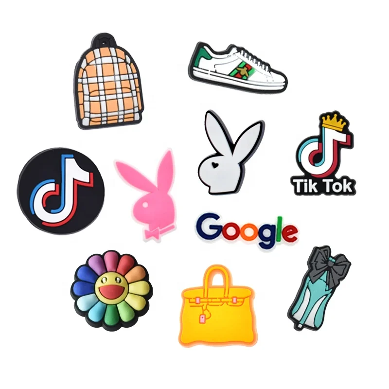 Подвески для обуви Croc из ПВХ, дизайнерские подвески для обуви croc, готовые к отправке, Оптовые Подвески для croc, крупные партии