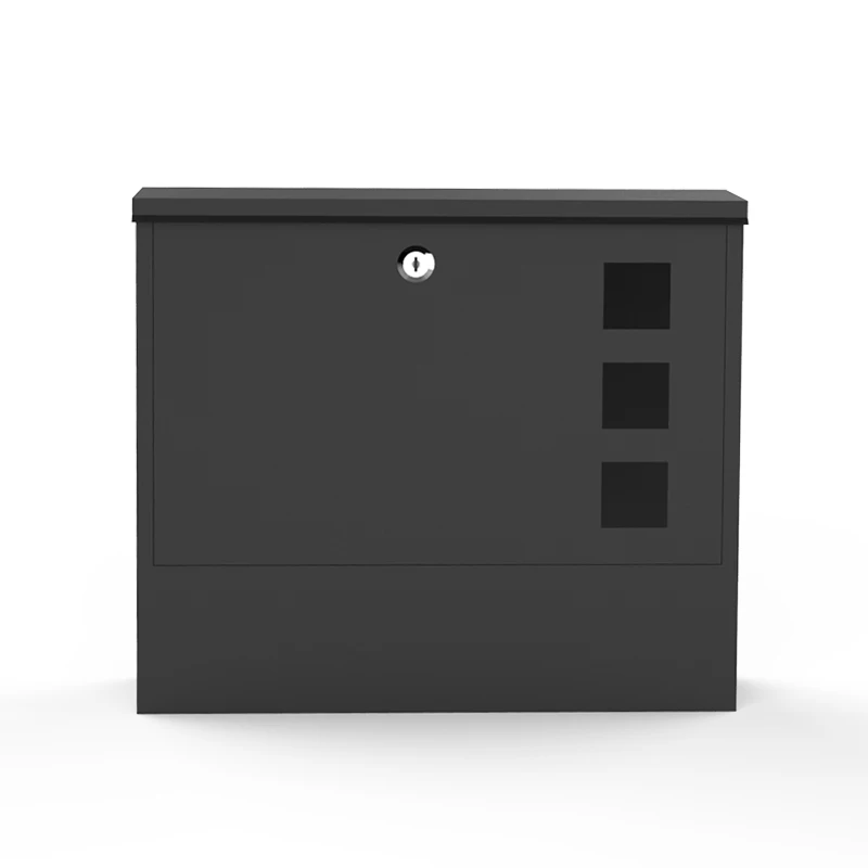 Black Wholesale Mail Box Outdoor Mailbox Stainless Steel American Mailbox