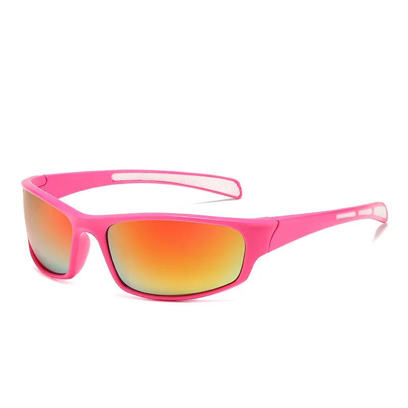 Cycling Sunglasses One Piece Bike Eyewear PC Lens Unbreakable Lightweight Sports Glasses