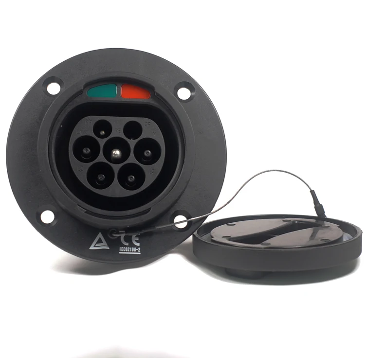 
Orange Color Electric Car Charging Cable Extense 16A Inlet Type2 Male EV Socket 