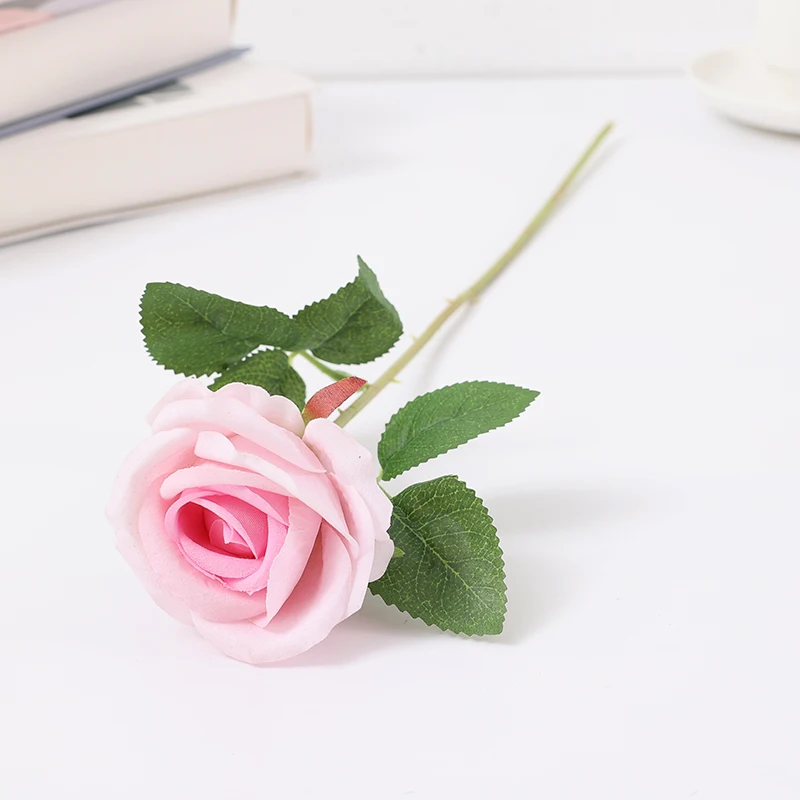 1 Artificial Flowers Rose High Quality Wedding Decor Flower Pattern Boxes For Packaging Roses Bouquet