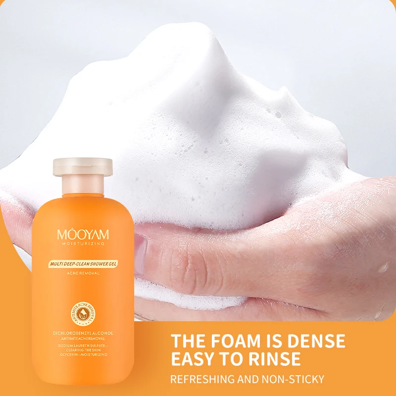 Effectively Removes Dry Dead Skin Cells and Delays Skin Aging Acne Removal Multideep-clean Body Wash Wholesale 300ml Shower Gel