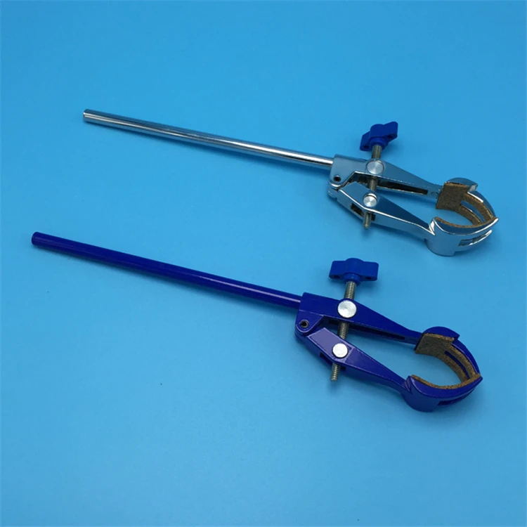 four Prong Laboratory Clamp Finger Style Cork-Coated Head Lab Stand Clip