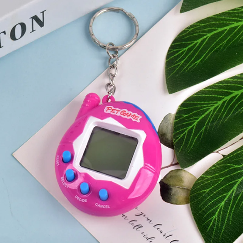 Console games customized key chain video game console digital pet kids games electronics toys for child