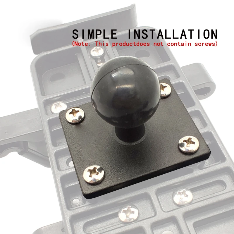 Flexible vehicle mobile phone support car dashboard cellphone holder screw mount 1 inch ball head square amps pattern mounts