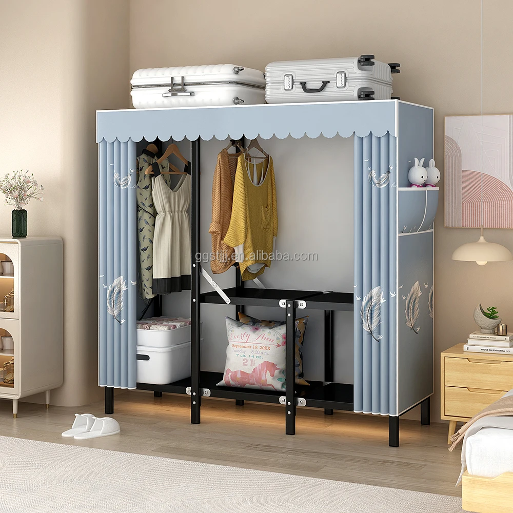 Luxury home closet simple wardrobe bedroom storage 3 door closet bedroom wardrobe furniture