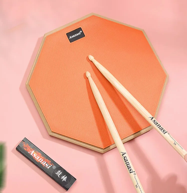 Factory new arrival customized dumb drum in Small Voice Red Mute Rubbers Drums Percussion with stand