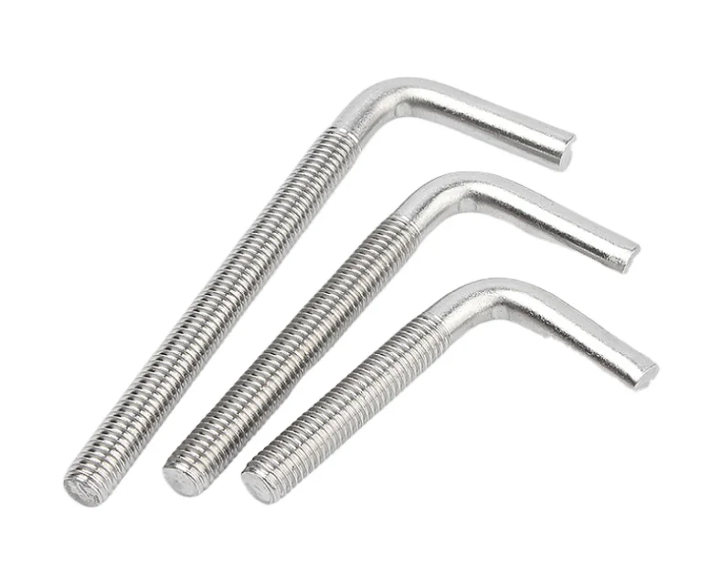 M 6 M 8 M 10 Stainless Steel 304 Square U L J Shape Bolt With Hex Nut And Base Plate Stainless Steel Bolts Manufacture