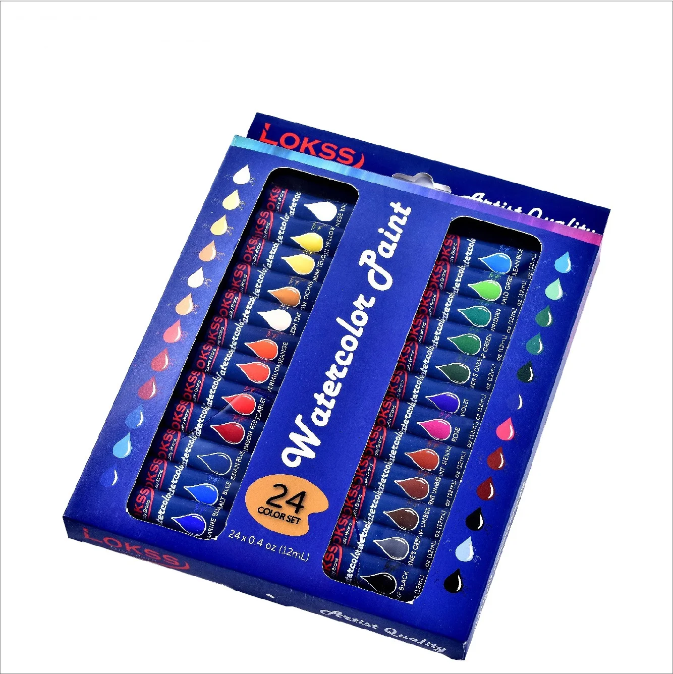 24pcs 12ml Watercolor Paint with Artist Brush