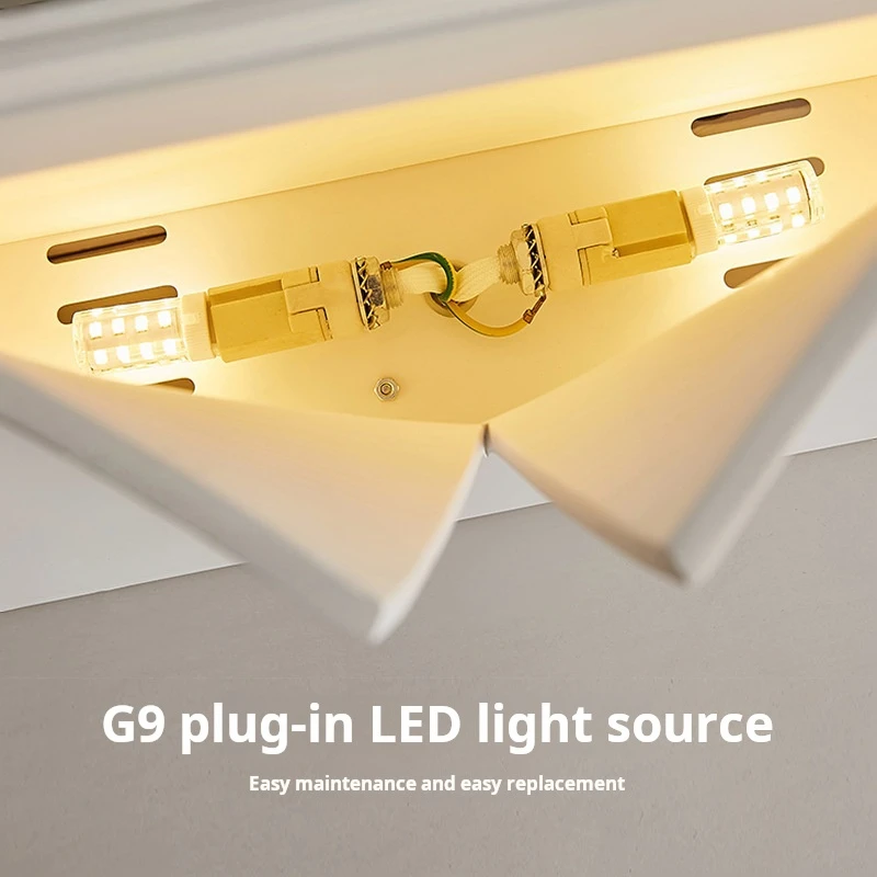 Professional Design Commercial Lighting Dimmable 9W E14 Frameless Double Open Led Gypsum Lamp