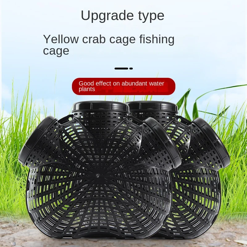 2022 New Wholesale Fishing cage Fish eel, loach and lobster crab Self-made inverted beard fishing cage artifact