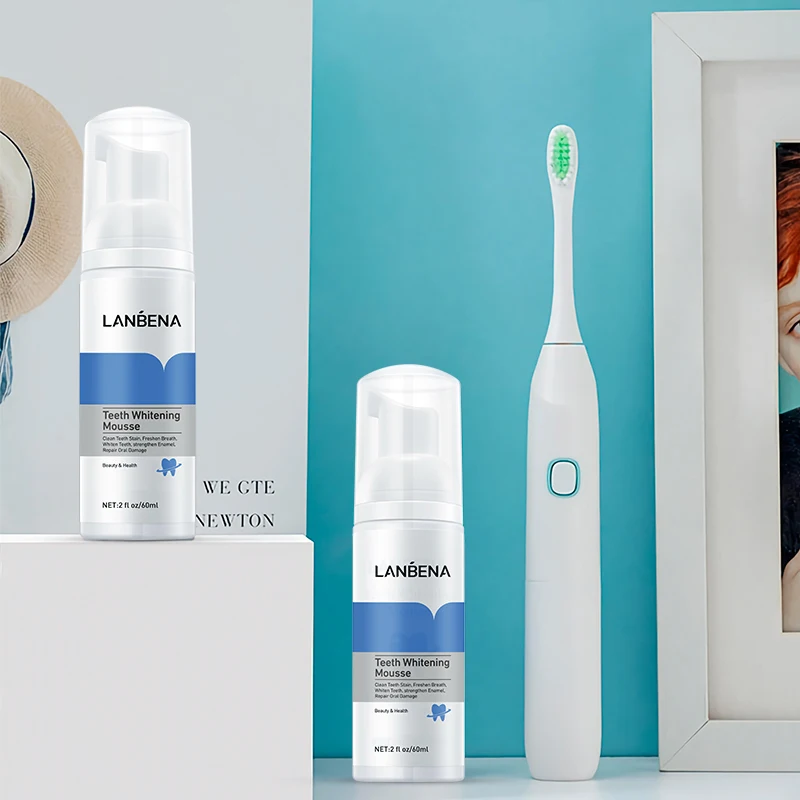 LANBENA teeth whitening foam mousse whitening mouth guard