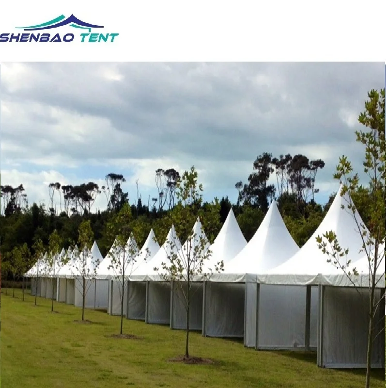 5m bay fire resistance pagoda tents wedding marquee tents with transparent open window