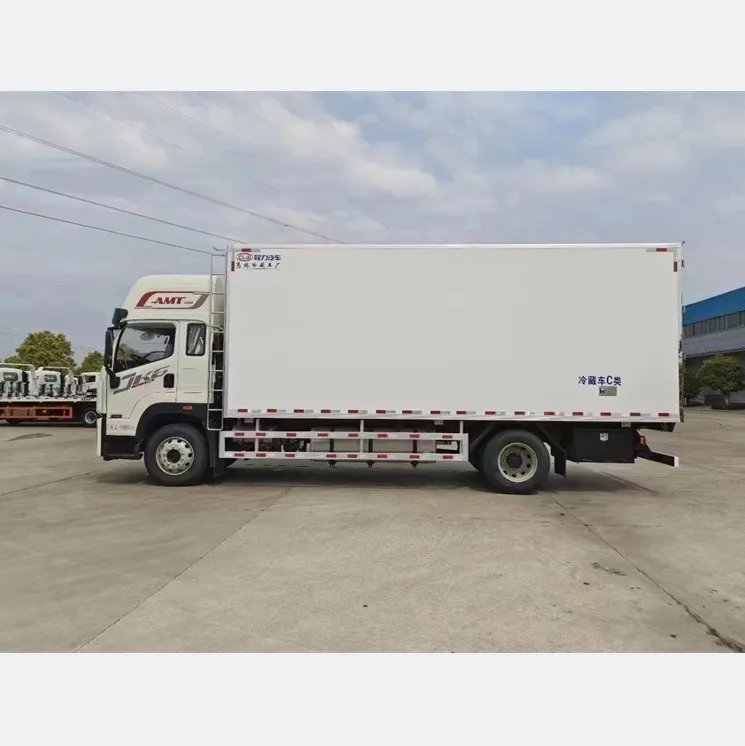 FAW JK6 Refrigerated Freezer Truck 10 Tons Thermo King Refrigeration Units Freezer Truck