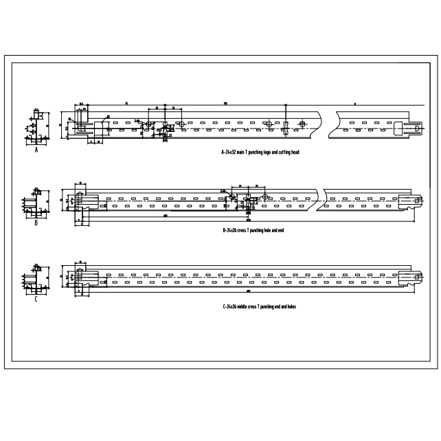 T Bar Suspended Ceiling T Grid System roll forming machine