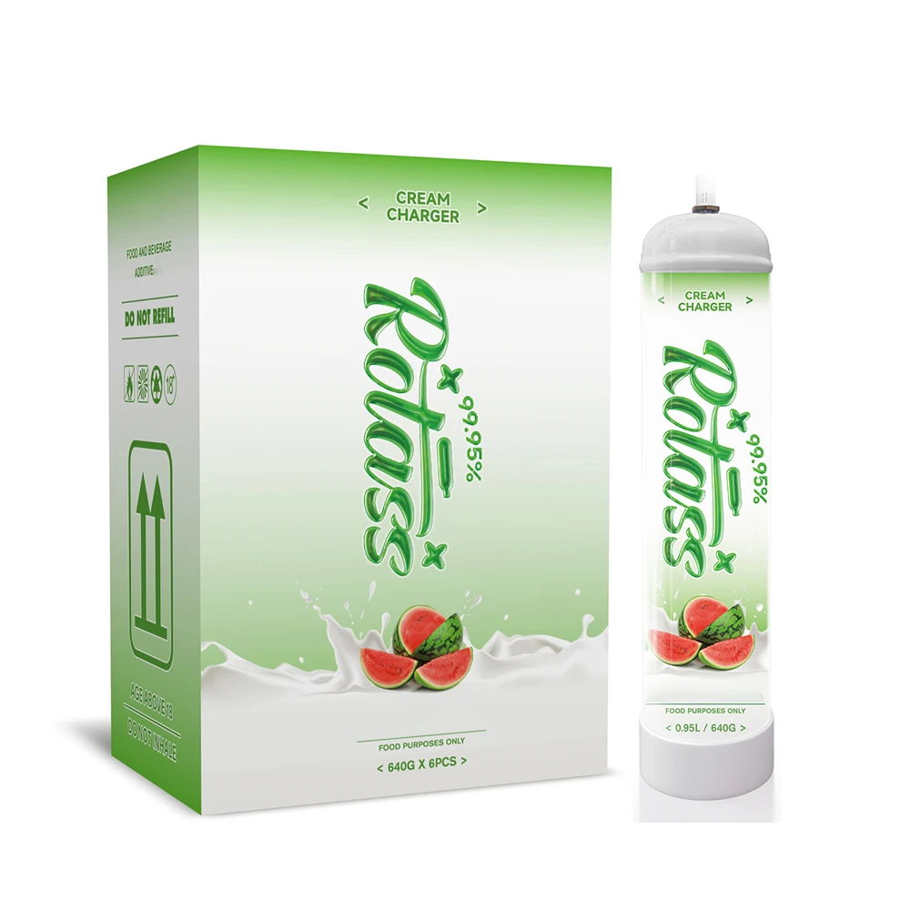 Rotass Flavored 640g whip cream bottle 0.95L wholesale cream chargers with OEM service