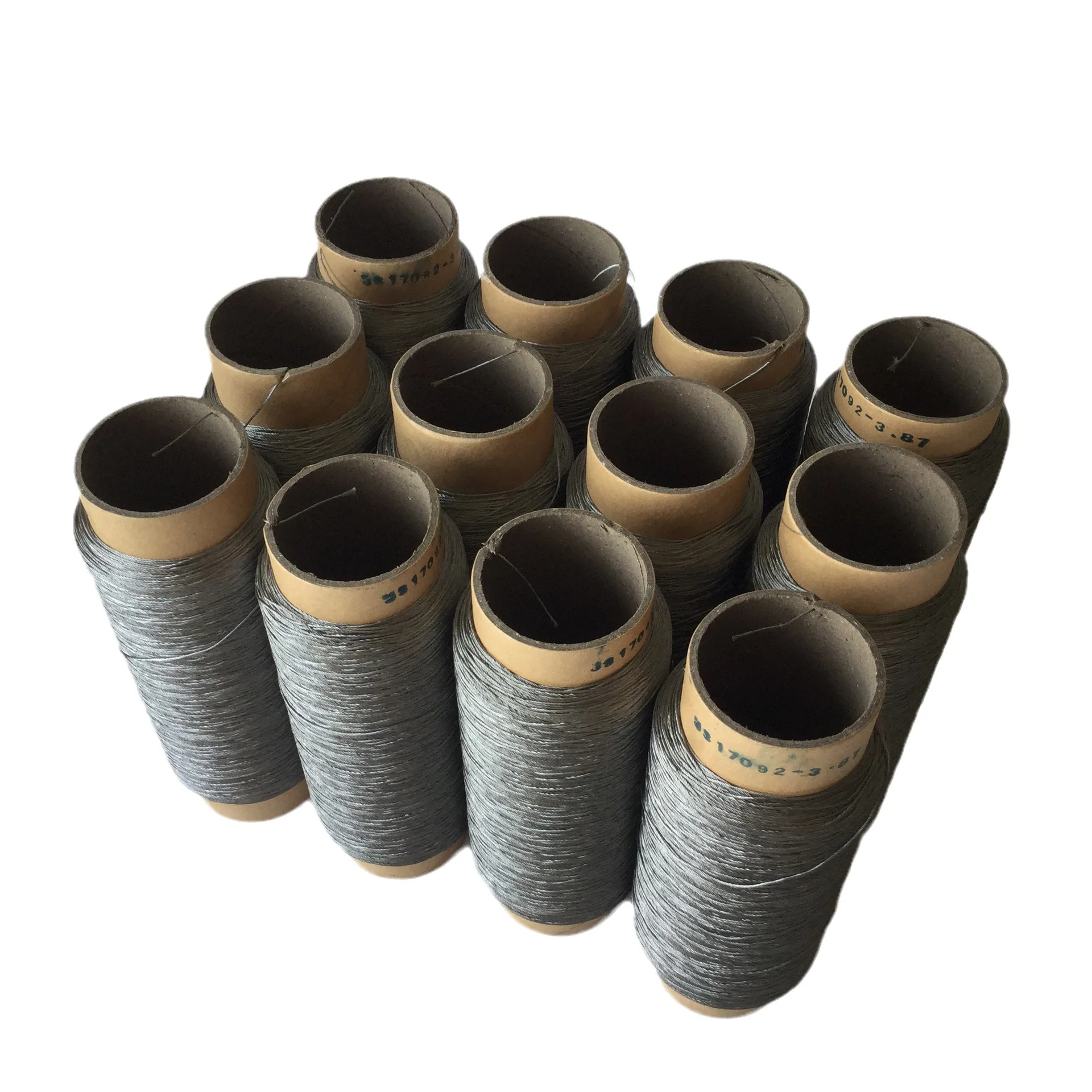 NEW 316L Stainless Steel Fiber Electrically Conductive Spun Yarn Metal Conductive Sew Thread For High Temperature Resistance