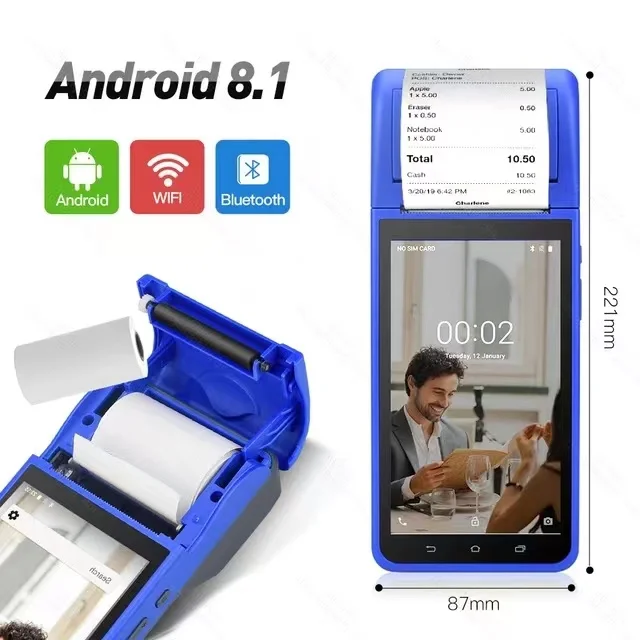 New Product Handheld Pda Android Portable Mobile Data Pda With Built-in Printer Terminal Printers & Scanners Pos Terminal