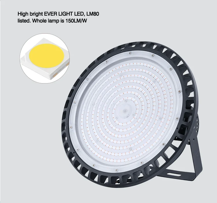 factory diecasting CE IP66 Led Light Ufo High Bay 100w Highbay Warehouse Lights