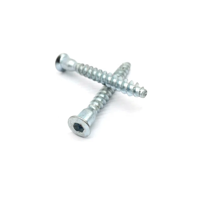 Zinc hex socket head wood screw