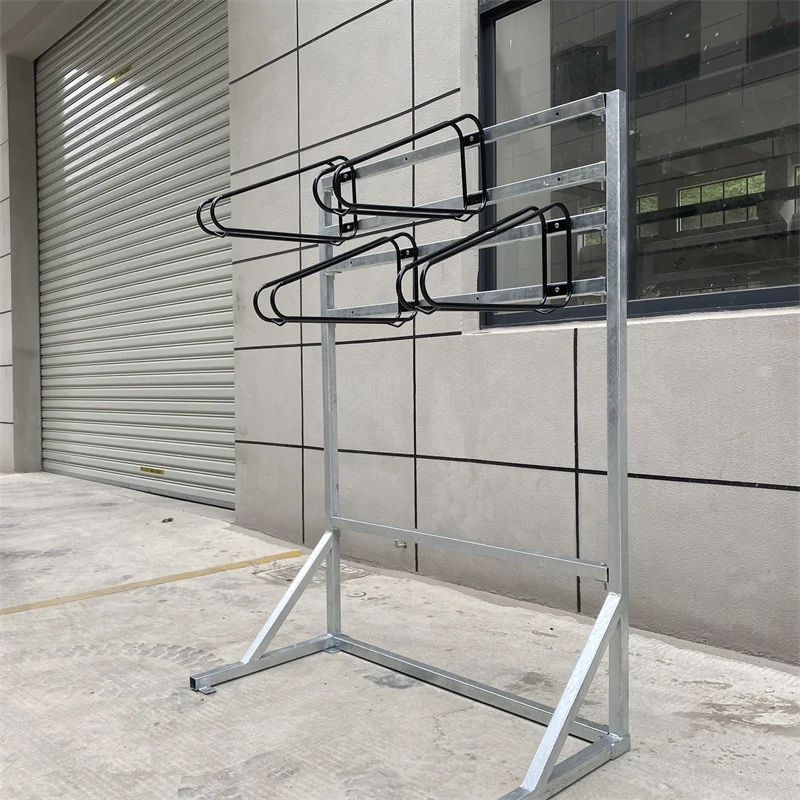 Vertical high density efficient Single Sided Free Standing commercial Bike parking rack Base