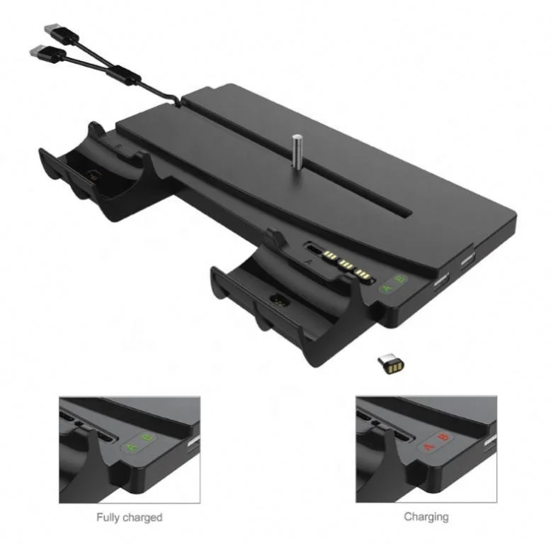 
PS5 Game Console Controller Dock Charger Game Multi-function Holder Steady Base Stand Console Bracket Charger for PS5 