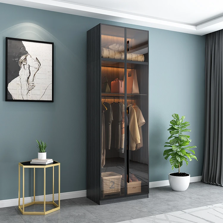 Waterproof Modern Designer Wooden Room Design Clothes Wardrobe Bedroom Wardrobe