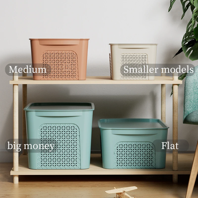 2022 Household Small Set Other Food Covered Boxes Home Storage & Organization Plastic Containers With Lid Stackable Bins