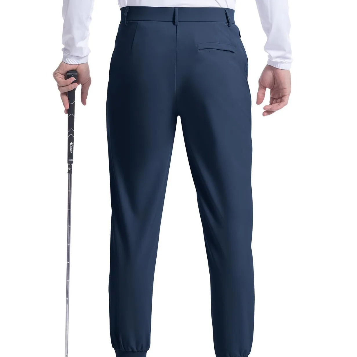 Custom Sports Clothing Manufactures Woven Hiking 4 way stretch fabric pants Tennis Nylon Fabric Black Golf Jogger Pants For Men