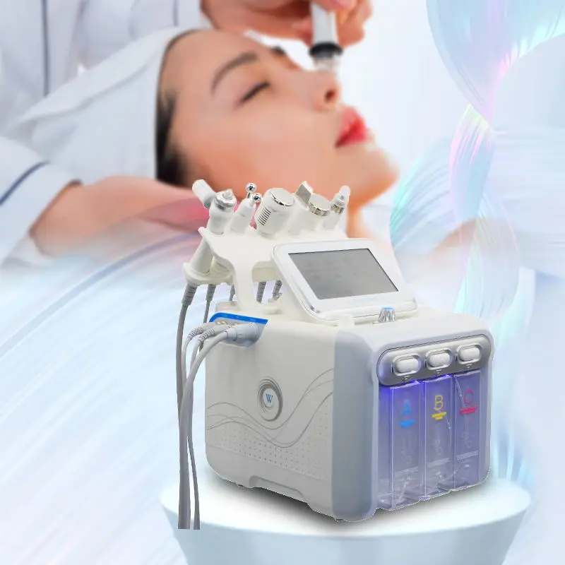 6 in 1 H2O2 Hydro Microdermabrasion Hydra Oxygen Aqua Crystal Dermabrasion Machine