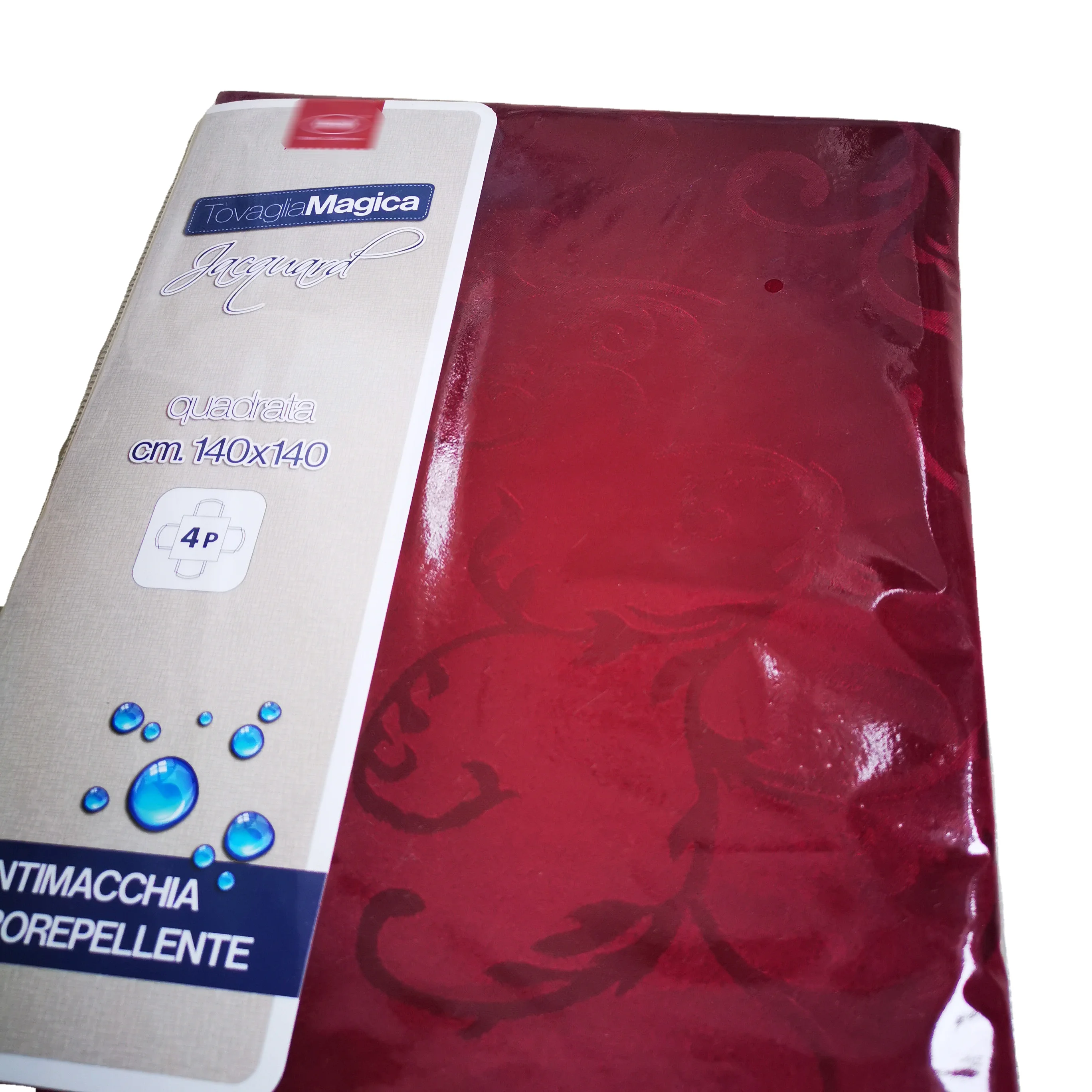 100% polyester fabric jacquard solid color table cloths for rectangular tables