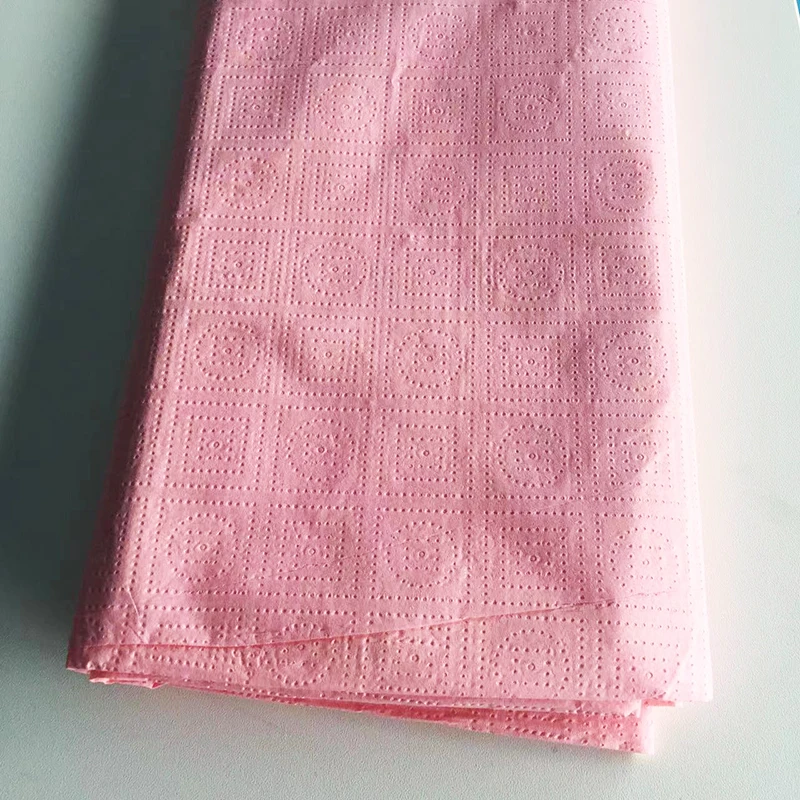 Paper Table Cloth Supplier tissue paper Materials pink Disposable Table Cover Customizable Size