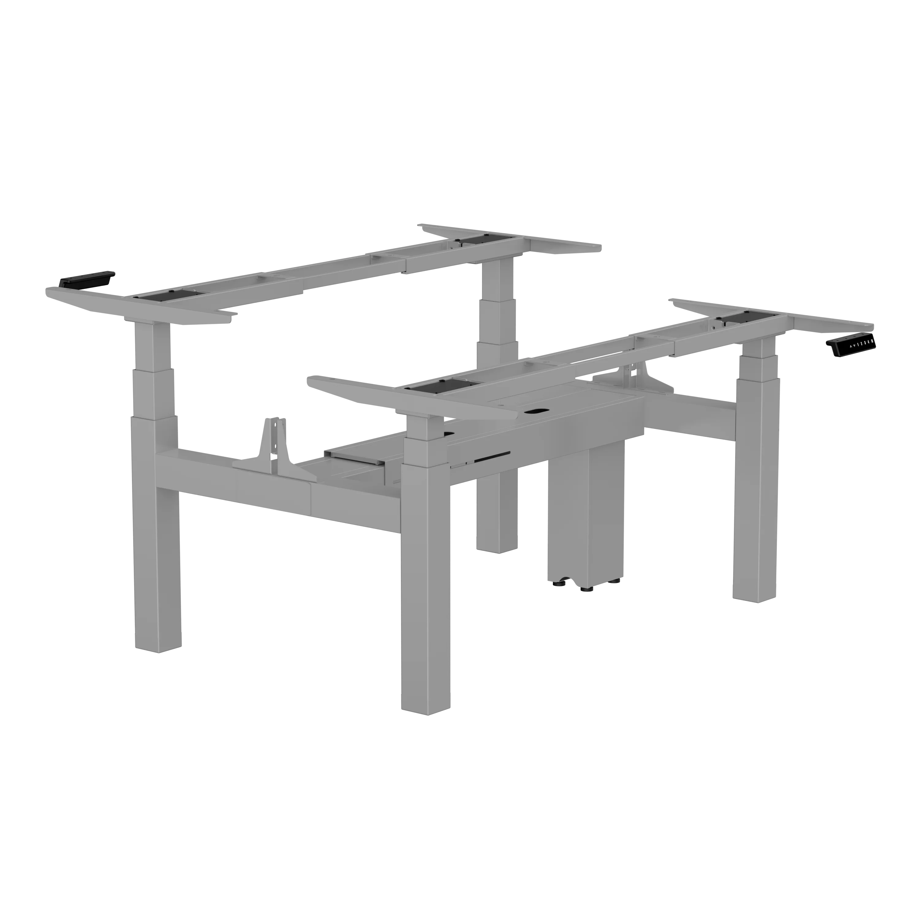 Support customized ergonomic electric height stand office computer face to face workstation  height adjustable desk