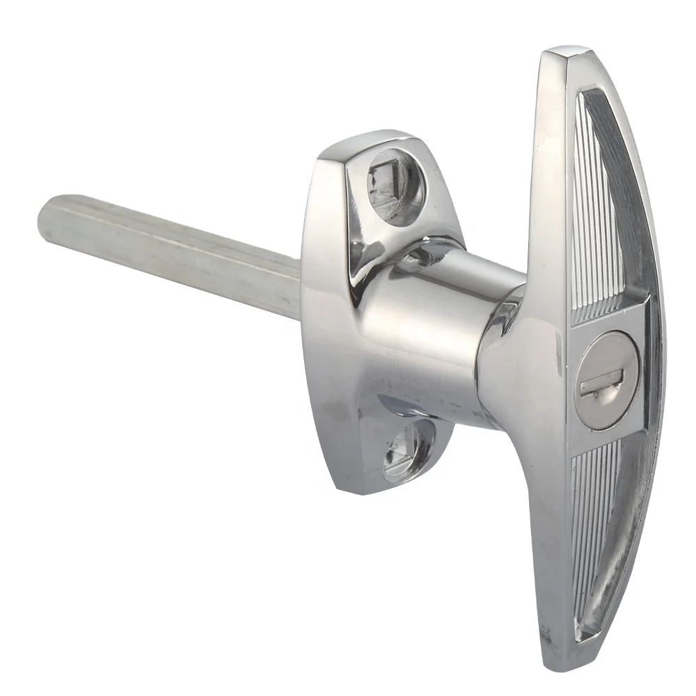 Zinc alloy canopy t bar handle lock, cabinet door key lock
