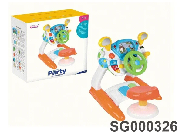 Fashion Educational games Simulation Driving With Light Music Steering Wheel Toys for Kids