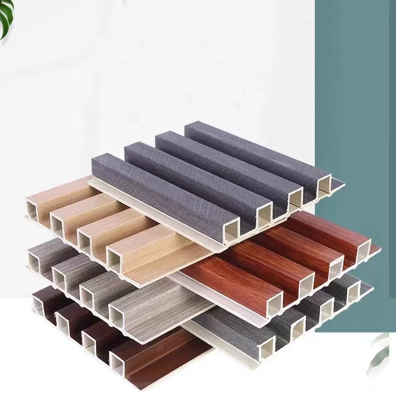BAIJIN Factory Wholesale Waterproof House Decoration Interior 3D WPC Fluted Panel Wall Indoor Wall Cladding