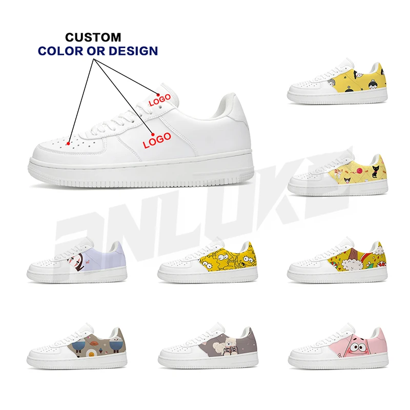 In Stock X Custom Af1 Black White Airrly Force 1 Men Designer Sneakers Skateboarding Shoes With Box