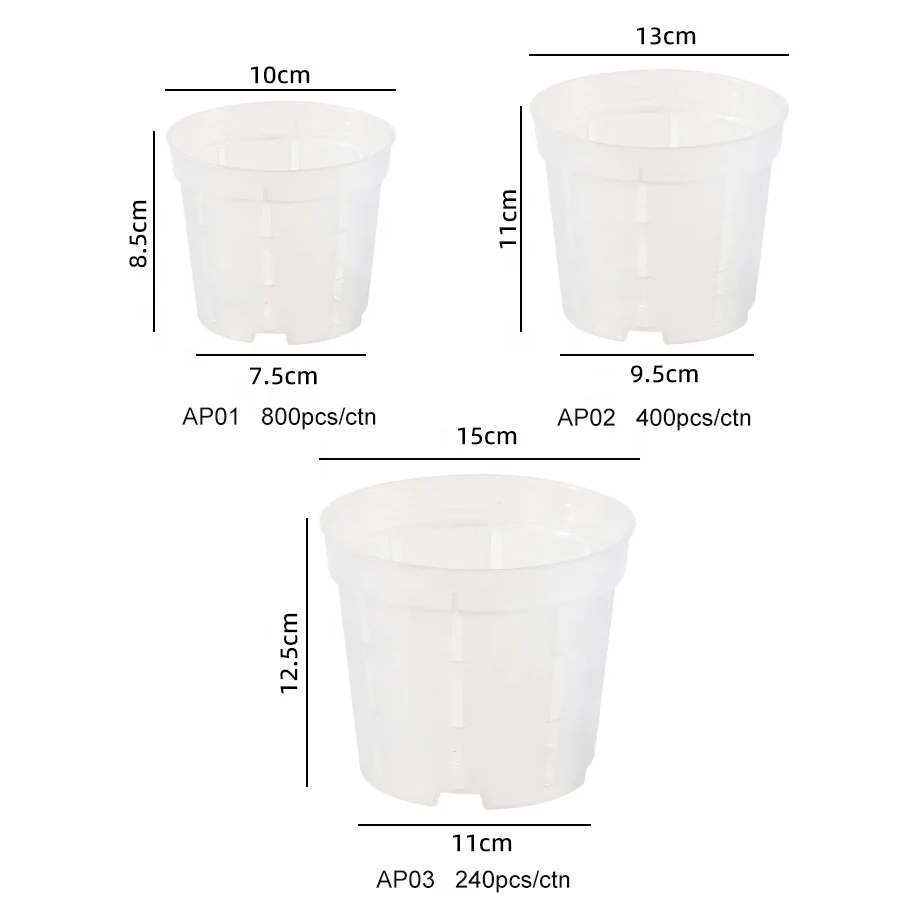 Прочный дышащий горшок для растений 4 5 6 дюймов