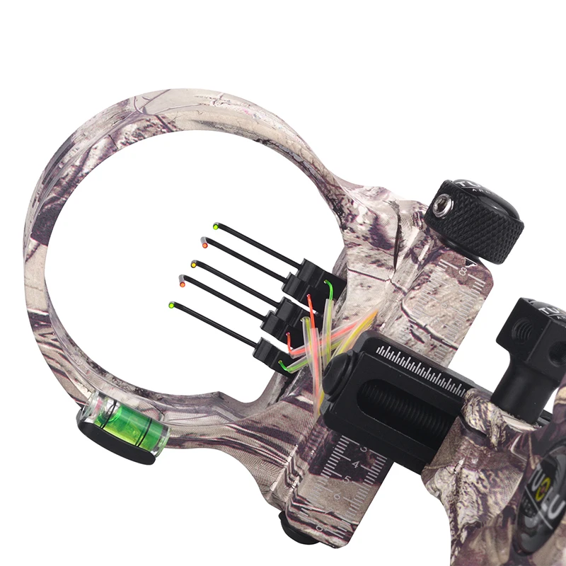 Portable New bow and arrow archer accessories camouflage bow and arrow sight new fine tuned compound bow five pin sight