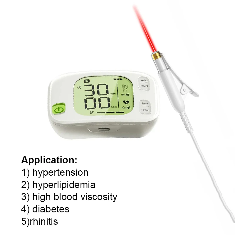 Health and Wellness Best Sellers Intravenous Laser Blood Irradiation 650nm Diode Laser Physiotherapy Wrist Watch Device