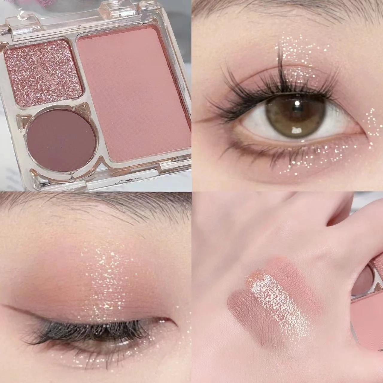 Factory Direct Sales Daily Earth Color Eyeshadow Disc Fine Shiny Matte Eyeshadow Plate For Beginners