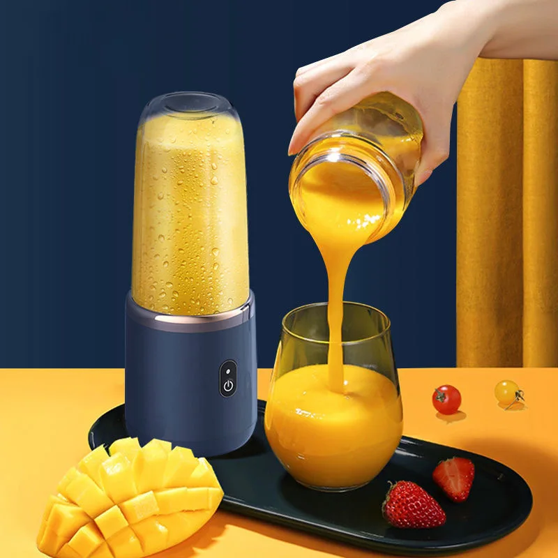 Custom Logo Fresh Juice Portable Blenders and Mini Fruit Smoothie Milkshake Mixer Bottle with Multifunction Drink Cup