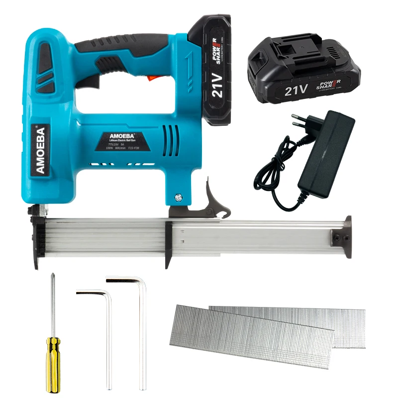 For Industrial and Home Electric Tool Set Cordless Nail Gun Wintools Staple Gun Cordless Finish Nail Gun with Nails